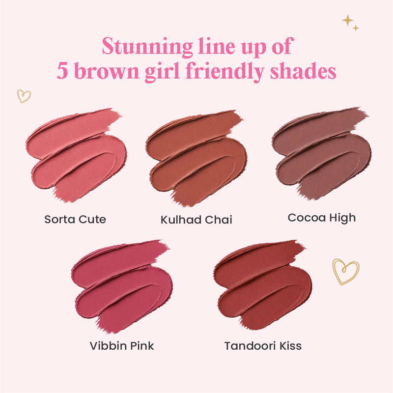 Pout & Blush Nude Lip & Cheek Blurring Wand – Combo of 3 - Glam Nude Trio