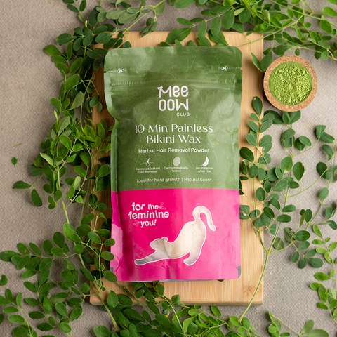 4-in-1 Herbal Bikini Hair Removal Wax Powder Mask 80g (₹10 per use)