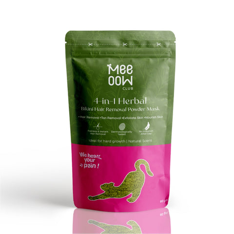 4-in-1 Herbal Bikini Hair Removal Wax Powder Mask 80g (₹10 per use)