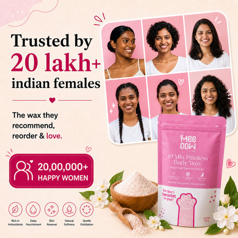4-in-1 Mogra Body Hair Removal Wax Powder Mask ₹299 fullbody