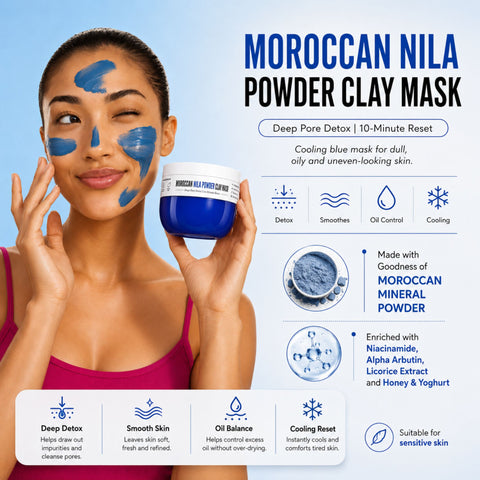 Chocolate Bikini Hair Removal Mask + Orange Body Hair Removal Mask + Morrocon Nila Powder Clay Mask - Combo of 3
