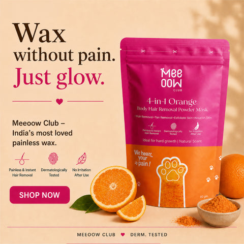 4-in-1 Orange Body Hair Removal Wax Powder Mask ₹299 fullbody