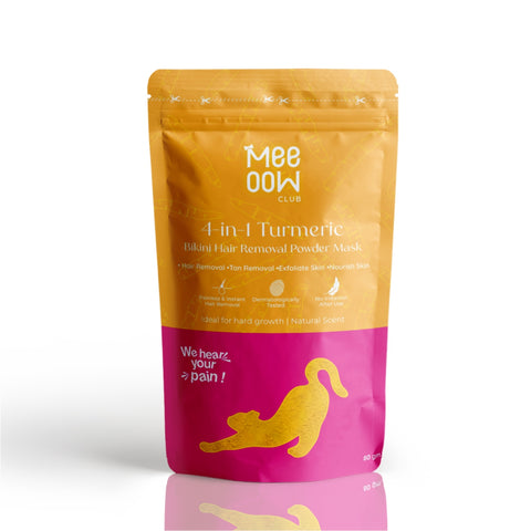 4-in-1 Turmeric Bikini Hair Removal Wax Powder Mask 80g (₹10 per use)
