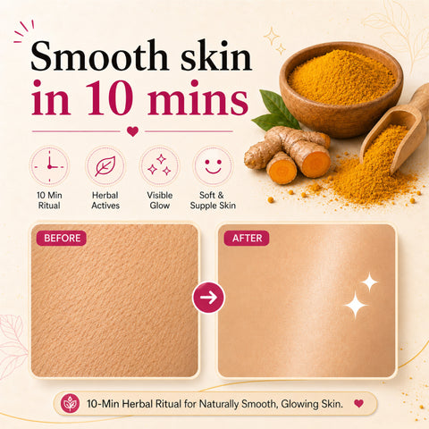 4-in-1 Turmeric Bikini Hair Removal Wax Powder Mask 80g (₹10 per use)