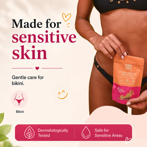 4-in-1 Turmeric Bikini Hair Removal Wax Powder Mask 80g (₹10 per use)