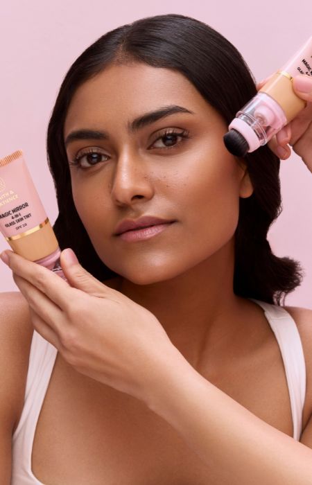 women using faith and patience skin tint for oily skin
