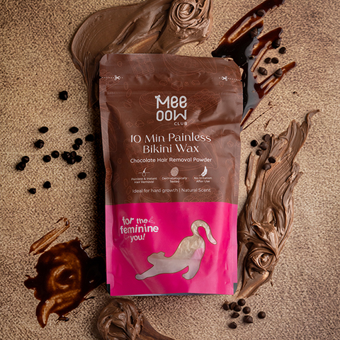 4-in-1 Chocolate Bikini Hair Removal Wax Powder Mask 80g (₹10 per use)