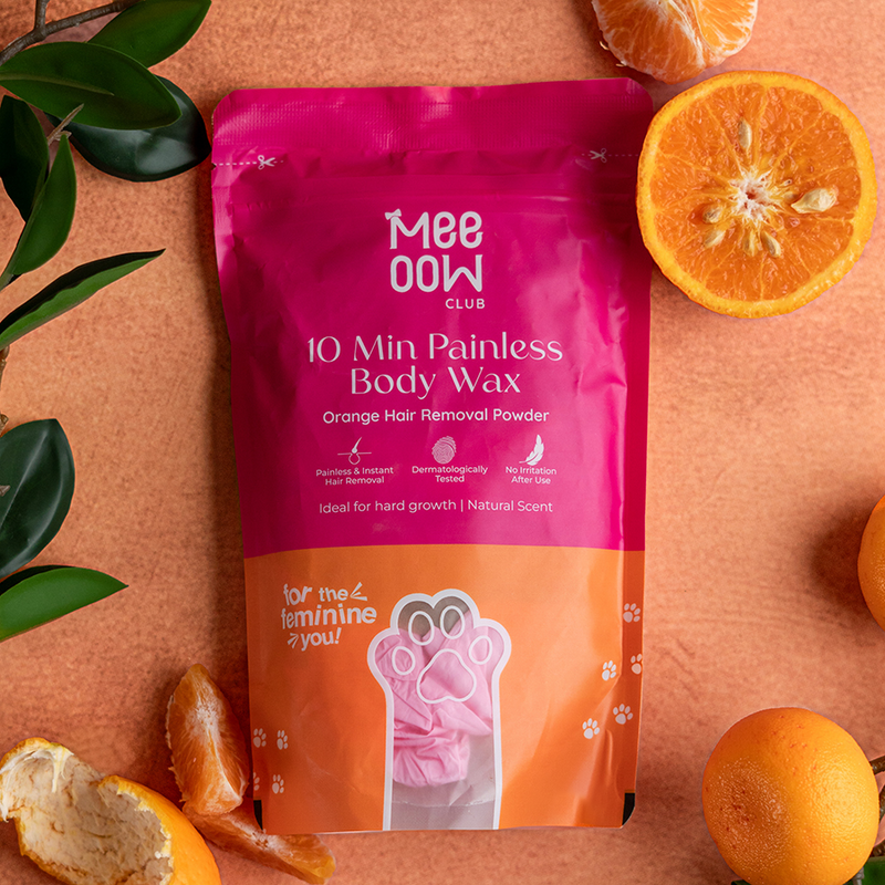 4-in-1 Orange Body Hair Removal Wax Powder Mask ₹299 fullbody